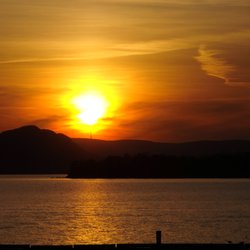 We have some Fantastic Sunsets. We actually put together a Calendar each year of Sunsets. Check out our Website.