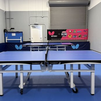 Xpoint Table Tennis Academy - Butterfly tables with TV on the wall - Tennis Near Me - San Jose, California