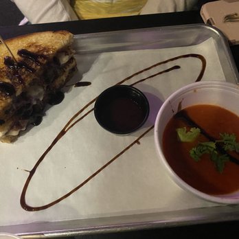 Grilled Cheese Gallery - Queen Brie sandwich with cup of tomato soup. - Ice Cream & Frozen Yogurt Near Me - St. Augustine, Florida