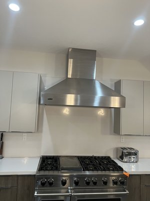 Kitchen Hood Installation - Installation of this custom hood