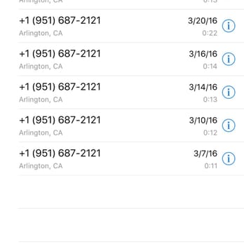 Fritts Ford - The number of voicemails I've received from Ricky at Fritzz Ford this month alone. No wonder I blocked them right? - Auto Repair Near Me - Riverside, California