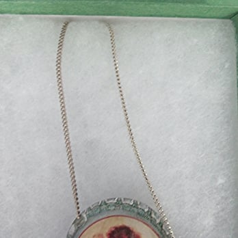 At Work Gallery - Cherubs from Raphael's Sistine Madonna bottle cap necklace. - Jewelry Near Me - London, XGL