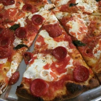 Juliana's - Half Pepperoni Large Pie - Pizza Near Me - Brooklyn, New York Juliana's - Half Pepperoni Large Pie - Pizza Near Me - Brooklyn, New York