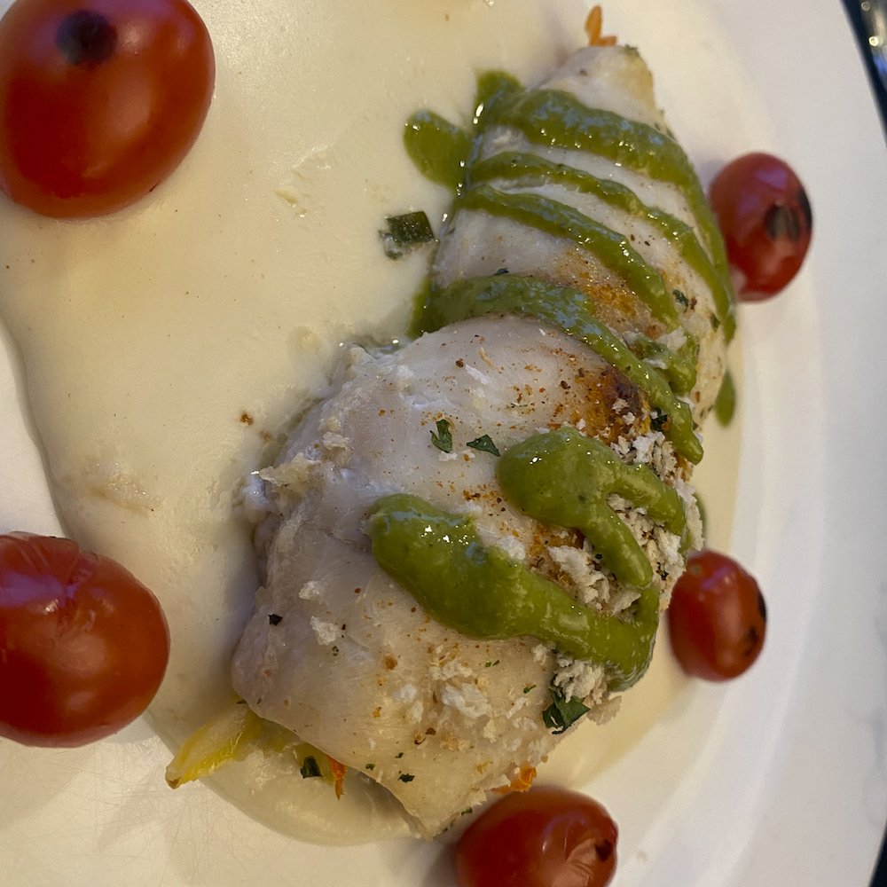 Sundays On The Bay - A wonderful Flounder Primavera - Seafood Near Me - Hampton Bays, New York Sundays On The Bay - A wonderful Flounder Primavera - Seafood Near Me - Hampton Bays, New York