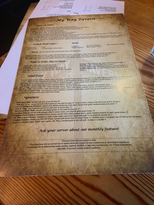 Menu photo 4 My Way Tavern Holly Springs, NC Menu photo 4 My Way Tavern Holly Springs, NC