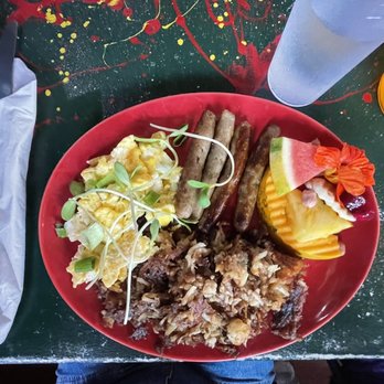 Pele's Kitchen - Two eggs your choice of meat - Breakfast & Brunch Near Me - Pahoa, Hawaii Pele's Kitchen - Two eggs your choice of meat - Breakfast & Brunch Near Me - Pahoa, Hawaii