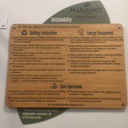 Mariano's - Palatine - An attempt at being sustainable