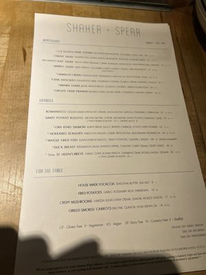 Menu photo 4 Shaker + Spear Seattle, WA Menu photo 4 Shaker + Spear Seattle, WA