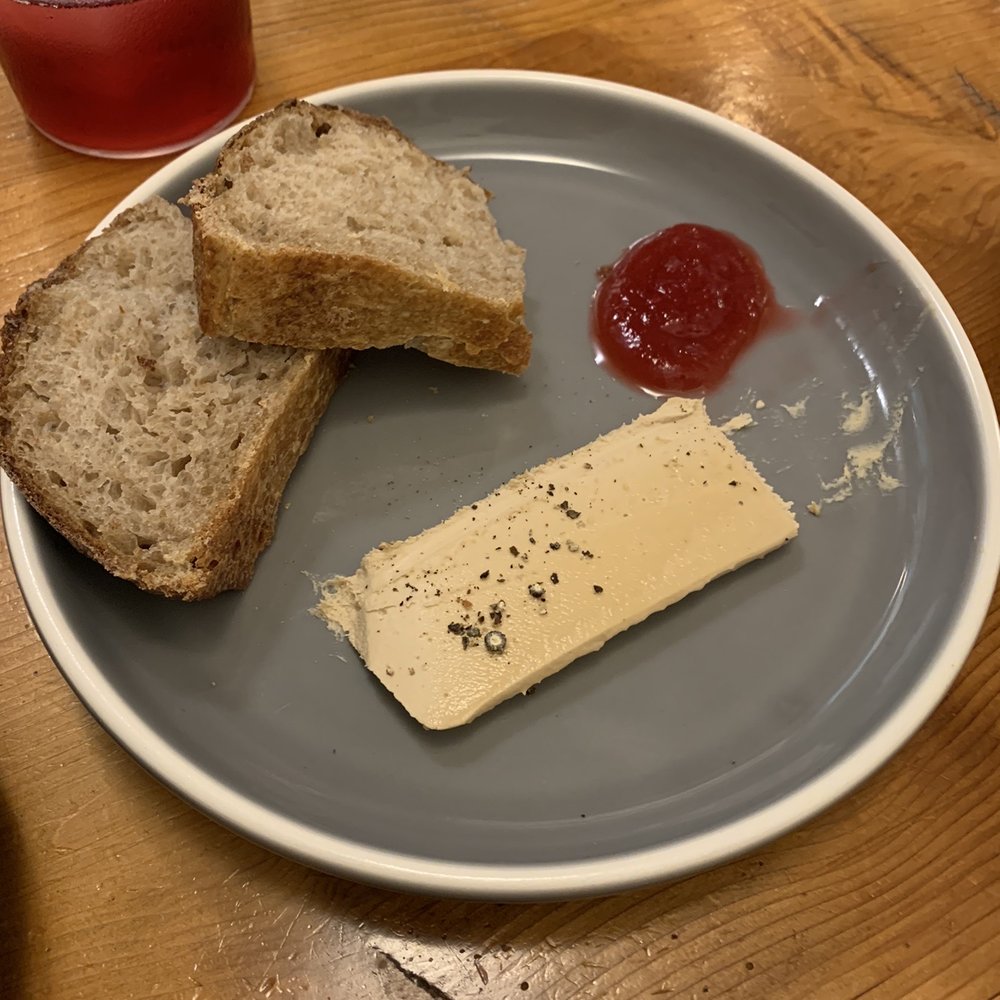 De L'ile restaurant - a plate of bread and jam - Bakeries Near Me - Qualicum Beach, British Columbia