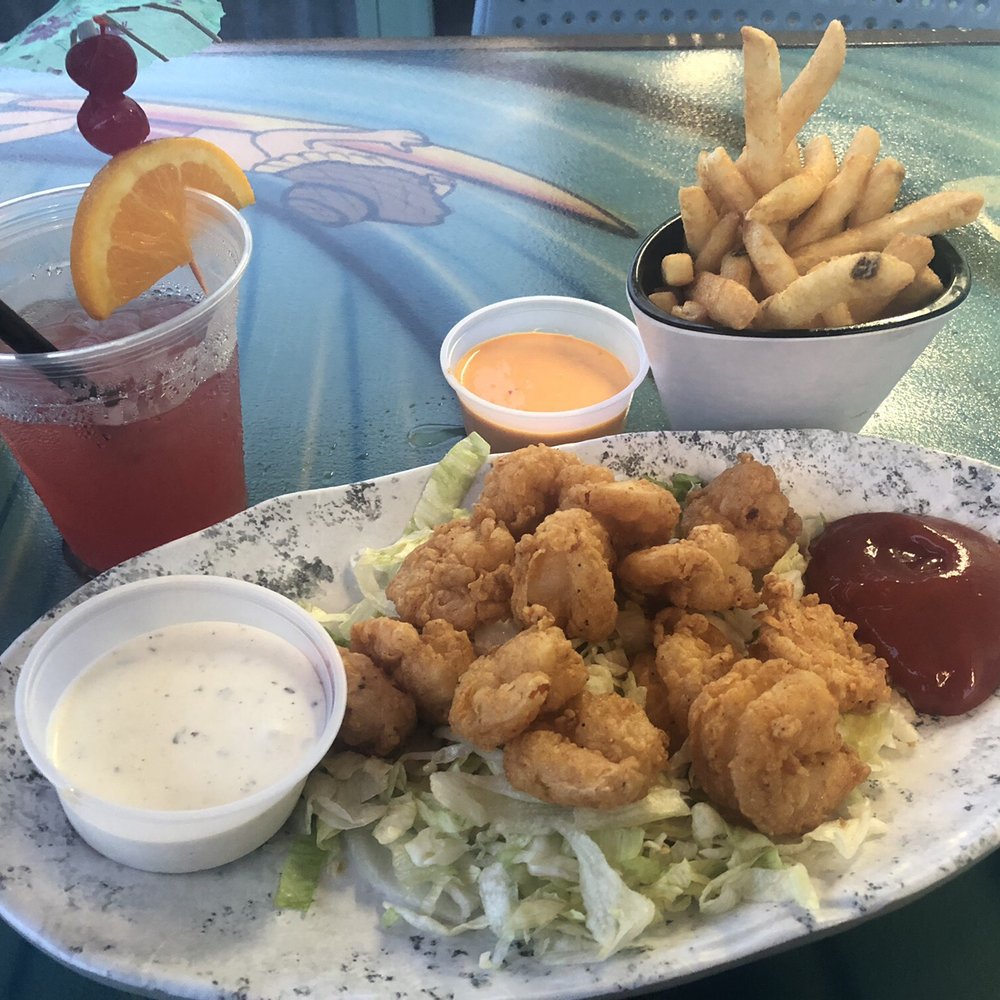 Moe Moons - Bang bang shrimp appetizer (sauce on the side) with side of fries - New American Near Me - Myrtle Beach, South Carolina Moe Moons - Bang bang shrimp appetizer (sauce on the side) with side of fries - New American Near Me - Myrtle Beach, South Carolina