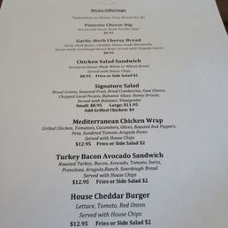 Menu, 10.6.22 Menu, 10.6.22