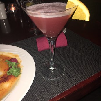 Aji 53 - Peach pomegranate martini-excellent!!! - Sushi Bars Near Me - Bay Shore, New York