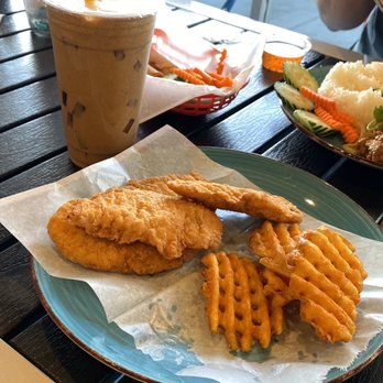 Lotus Pho Vietnamese Kitchen - Disappointing chicken & fries that was supposed to be battered drumsticks and SPOILED SOUR Vietnamese frappe coffee drink! - Coffee & Tea Near Me - Goodyear, Arizona Lotus Pho Vietnamese Kitchen - Disappointing chicken & fries that was supposed to be battered drumsticks and SPOILED SOUR Vietnamese frappe coffee drink! - Coffee & Tea Near Me - Goodyear, Arizona