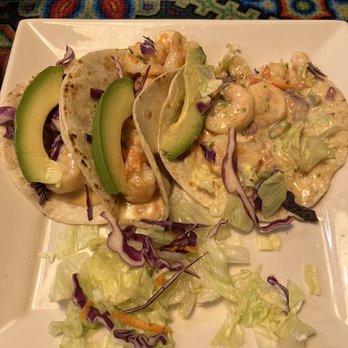 Herraduras Mexican Fire & Grill - Dos xx shrimp tacos - Mexican Near Me - Lufkin, Texas