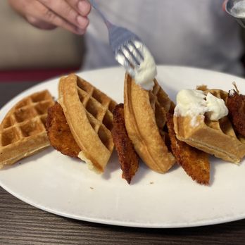 Beach Plum Kitchen - Chicken and waffles - New American Near Me - Carlsbad, California