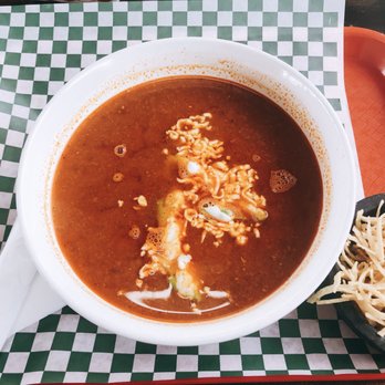 Salsa Verde Restaurant - Chicken tortilla soup with avocado inside - Mexican Near Me - Tucson, Arizona
