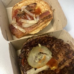 McDonald's - Supposed to be a Quarter Pounder W/Cheese add Bacon and this is what I got.. And it was ice cold