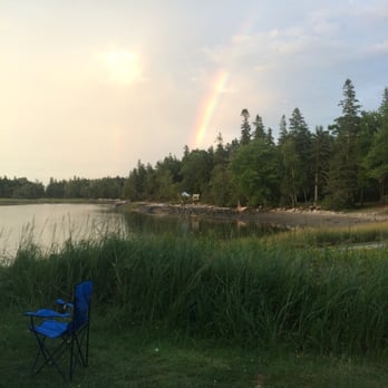 Bar Harbor / Oceanside KOA - Rainbow from our site - Campgrounds Near Me - Bar Harbor, Maine