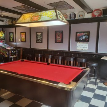 Heart and Dagger Saloon - Red Pool Table - Dive Bars Near Me - Oakland, California