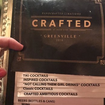 Nose Dive - HUGE cocktail list - Gastropubs Near Me - Greenville, South Carolina Nose Dive - HUGE cocktail list - Gastropubs Near Me - Greenville, South Carolina