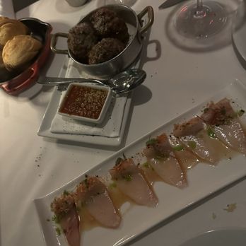 Steak 48 Del Mar - Yellowtail Hamachi* Prime Steakhouse Meatballs - Steakhouses Near Me - Del Mar, California Steak 48 Del Mar - Yellowtail Hamachi* Prime Steakhouse Meatballs - Steakhouses Near Me - Del Mar, California