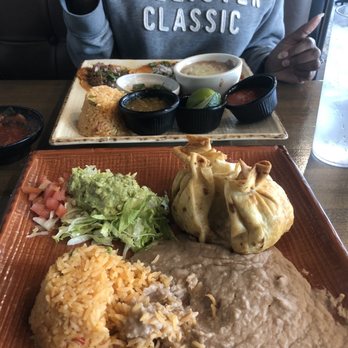 Salsas Cocina River City - Stuffed chimichanga refried beans rice and Berria Tacos - Mexican Near Me - Jacksonville, Florida Salsas Cocina River City - Stuffed chimichanga refried beans rice and Berria Tacos - Mexican Near Me - Jacksonville, Florida