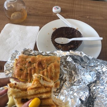 Perfect Pour Cafe - Spicy turkey panini and a finished blueberry tart. - Cafes Near Me - Pacifica, California Perfect Pour Cafe - Spicy turkey panini and a finished blueberry tart. - Cafes Near Me - Pacifica, California