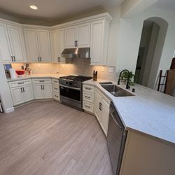Old Town Kitchen & Bath - Temescal Canyon kitchen and LVP flooring remodel.