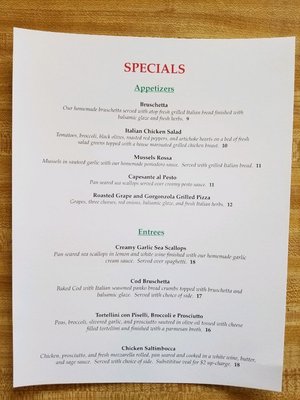 Menu photo 1 Consol's Family Kitchen Endicott, NY