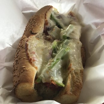 Dino's Pizza - Meat ball sandwich !! FYI if you ask for a side of pepperoncinis be ware they give you the stink eye! - Pizza Near Me - Burbank, California Dino's Pizza - Meat ball sandwich !! FYI if you ask for a side of pepperoncinis be ware they give you the stink eye! - Pizza Near Me - Burbank, California