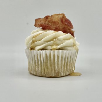 Kupkates - a cupcake with bacon on top - Bakeries Near Me Kupkates - a cupcake with bacon on top - Bakeries Near Me