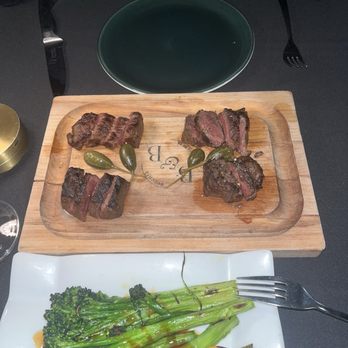 Butcher & The Bear - Wagyu board and broccoli - Steakhouses Near Me - Chicago, Illinois Butcher & The Bear - Wagyu board and broccoli - Steakhouses Near Me - Chicago, Illinois