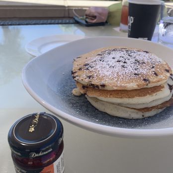 Raya - Chocolate chip pancakes for the table - Seafood Near Me - Dana Point, California Raya - Chocolate chip pancakes for the table - Seafood Near Me - Dana Point, California