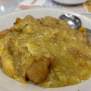Tasty Spot Cafe - Fish with Cod Fillet w/ Cream Corn Sauce - Dim Sum Near Me - Arcadia, California