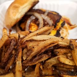 Martin's Bar-B-Que Joint - Brisket Burger & Fries