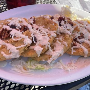 Castaways Restaurant - Fried green tomatoes... - Seafood Near Me - Astor, Florida