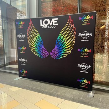 858 Graphics - We love Hard Rock Hotel San Diego, and all their great events, including this Pride activation. - Printing Services Near Me - La Mesa, California