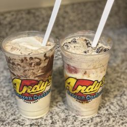 Andy's Frozen Custard - S'mores Concrete & Bootdaddy Concrete (to-go) Ice cream to-go doesn't do justice for pics but it's what's in the cup that matters!