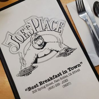 Joe's Place Paso Robles - Welcome to Joe's Place -- "Best Breakfast in Town" - Breakfast & Brunch Near Me - Paso Robles, California Joe's Place Paso Robles - Welcome to Joe's Place -- "Best Breakfast in Town" - Breakfast & Brunch Near Me - Paso Robles, California