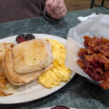 Tony's I-75 Restaurant - This is the order of eggs, hashbrowns, bacon and toast. $12.99 - Diners Near Me - Birch Run, Michigan Tony's I-75 Restaurant - This is the order of eggs, hashbrowns, bacon and toast. $12.99 - Diners Near Me - Birch Run, Michigan