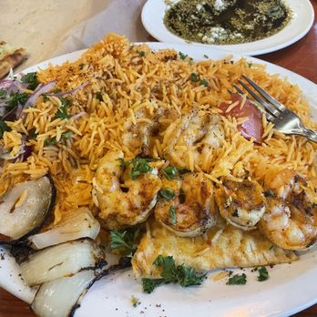 Sayad Mediterranean Kitchen - Shrimp Kabobs - Mediterranean Near Me - Houston, Texas Sayad Mediterranean Kitchen - Shrimp Kabobs - Mediterranean Near Me - Houston, Texas