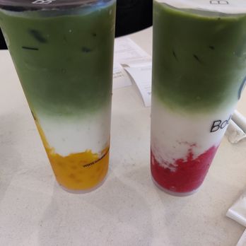 Boba Bliss - mango matcha & strawberry matcha - Bubble Tea Near Me - San Jose, California Boba Bliss - mango matcha & strawberry matcha - Bubble Tea Near Me - San Jose, California