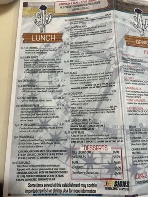 Menu photo 2 Cactus Flower Port Allen, LA Menu photo 2 Cactus Flower Port Allen, LA