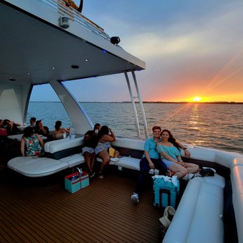 DFW Boat Ride - Sunset Cruise by DFW Boat Ride on Lake Ray Hubbard - Boat Charters Near Me - Rockwall, Texas