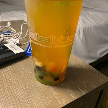 Fruitealicious Bubble Tea & Smoothies - I ordered pre ride and i got this . It was supposed to be slushy type not water mix . Dont recommend this place - Bubble Tea Near Me - Austin, Texas Fruitealicious Bubble Tea & Smoothies - I ordered pre ride and i got this . It was supposed to be slushy type not water mix . Dont recommend this place - Bubble Tea Near Me - Austin, Texas