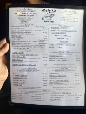 Menu photo 3 Herby-K's Shreveport, LA