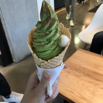 Matcha Cafe Maiko - Matcha soft serve topped with hojicha powder and a mochi ball - Coffee & Tea Near Me - Richmond, British Columbia Matcha Cafe Maiko - Matcha soft serve topped with hojicha powder and a mochi ball - Coffee & Tea Near Me - Richmond, British Columbia