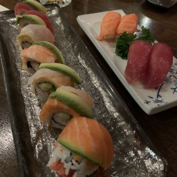 Otaru - Rainbow maki, tuna nigiri, and salmon nigiri. - Japanese Near Me - Amsterdam, New Hampshire