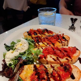 Mezzo - Bruschetta and Burrata appetizer - Italian Near Me - Dublin, Ohio Mezzo - Bruschetta and Burrata appetizer - Italian Near Me - Dublin, Ohio