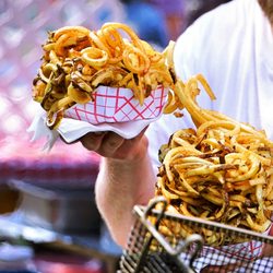 Ziegler's Bratwurst Haus - Curly Fries ($9).